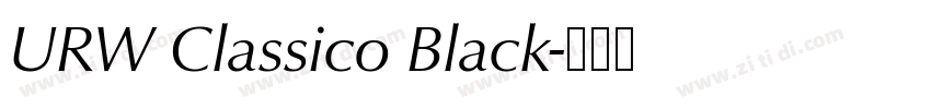 URW Classico Black字体转换